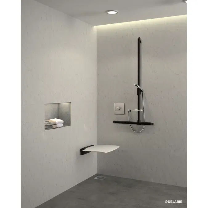511920BK Be-line lift-up shower seat