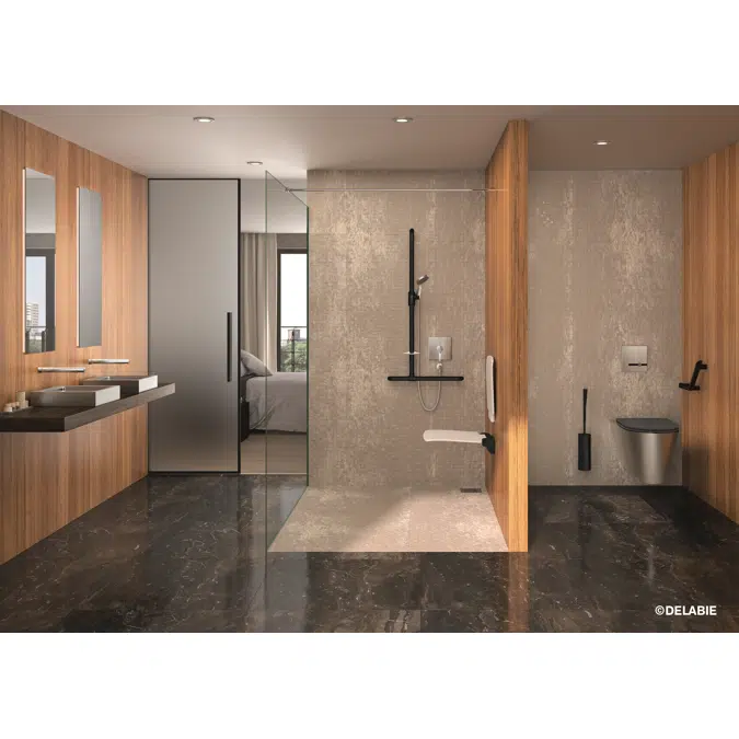 511920BK Be-line lift-up shower seat