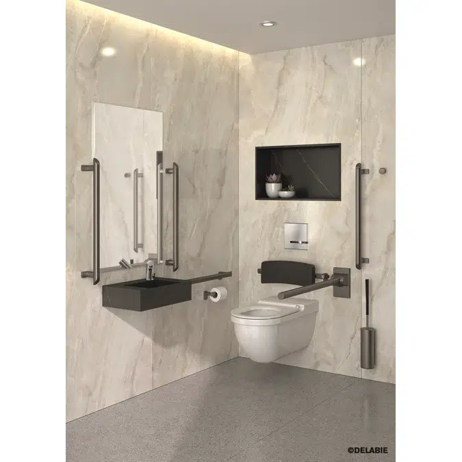 511906MW Be-Line® DOC M grab bar matte white, 600mm