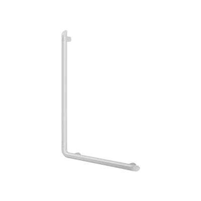 511970W Be-line® L-shaped grab bar, white, H. 750mm