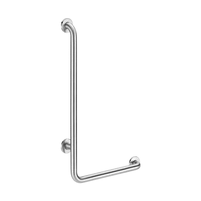 Image for 5070DS L-shaped stainless steel grab bar, satin, H. 750mm