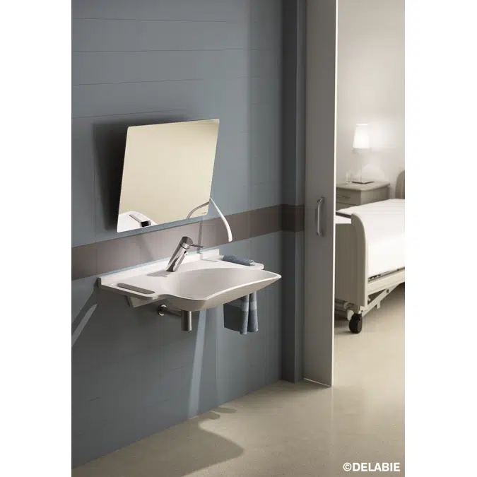 510202BK Tilting mirror with handle