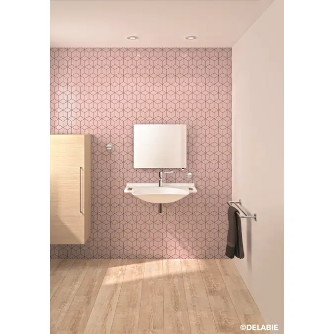 510202BK Tilting mirror with handle