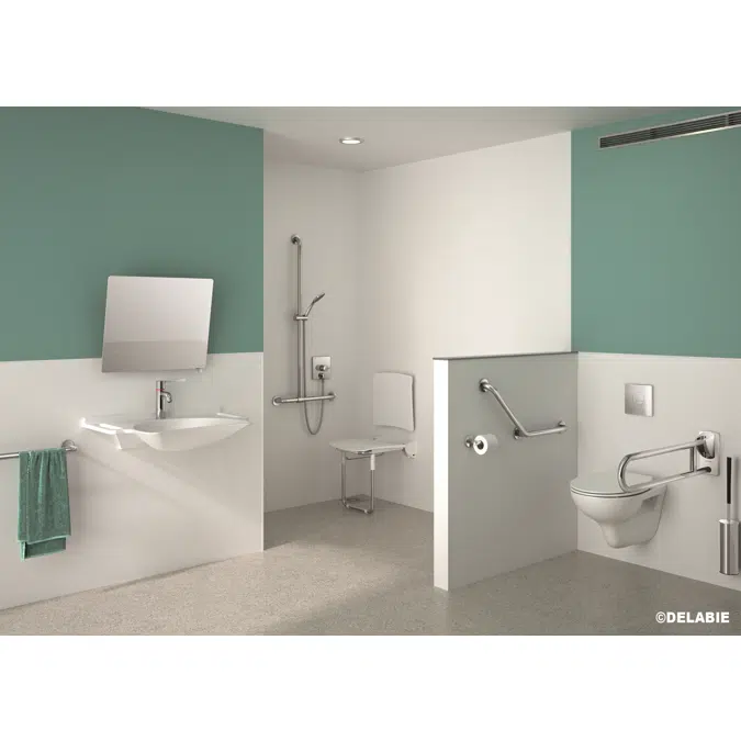 510202BK Tilting mirror with handle