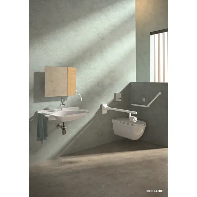 510202BK Tilting mirror with handle