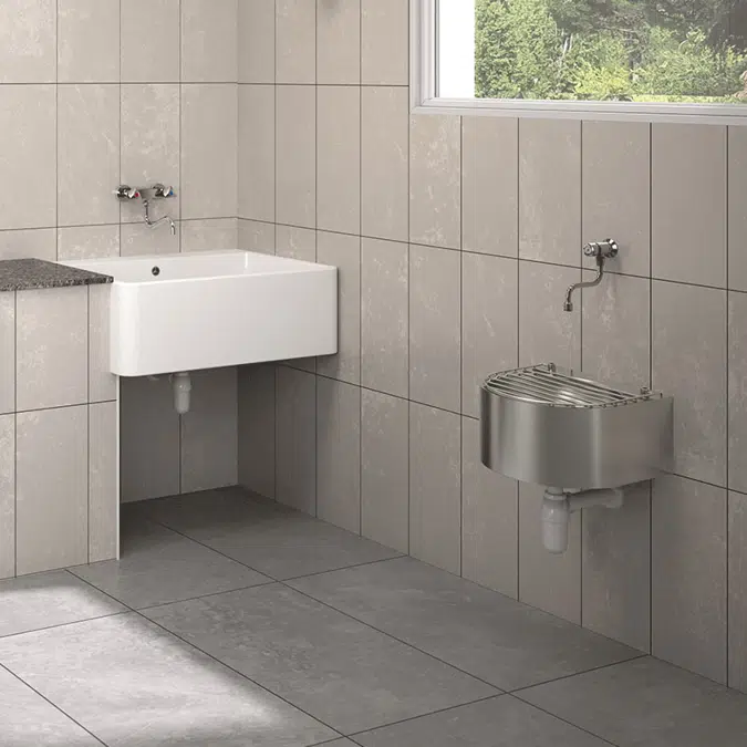 5445T2S Wall-mounted mechanical sink mixer