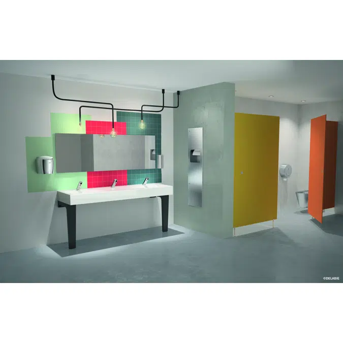 454120 Wall-mounted MINERALCAST wash trough