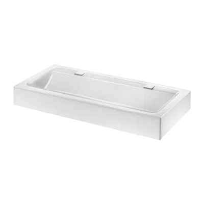 Image for 454120 Wall-mounted MINERALCAST wash trough