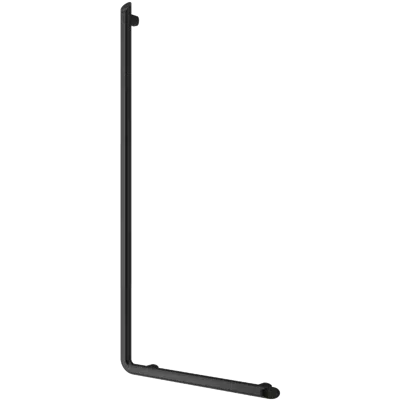 511971BK Be-line® L-shaped grab bar, matte black, H. 1,130mm