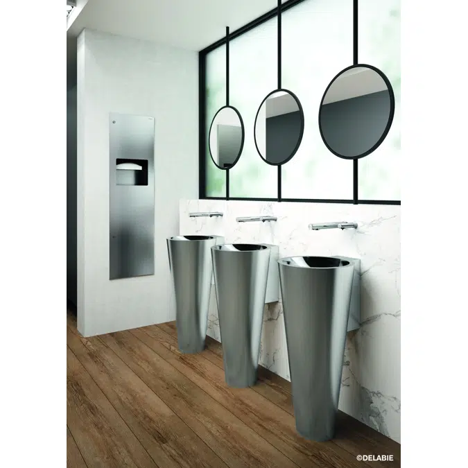 512111PUK Cross wall electronic, liquid or foam soap dispenser