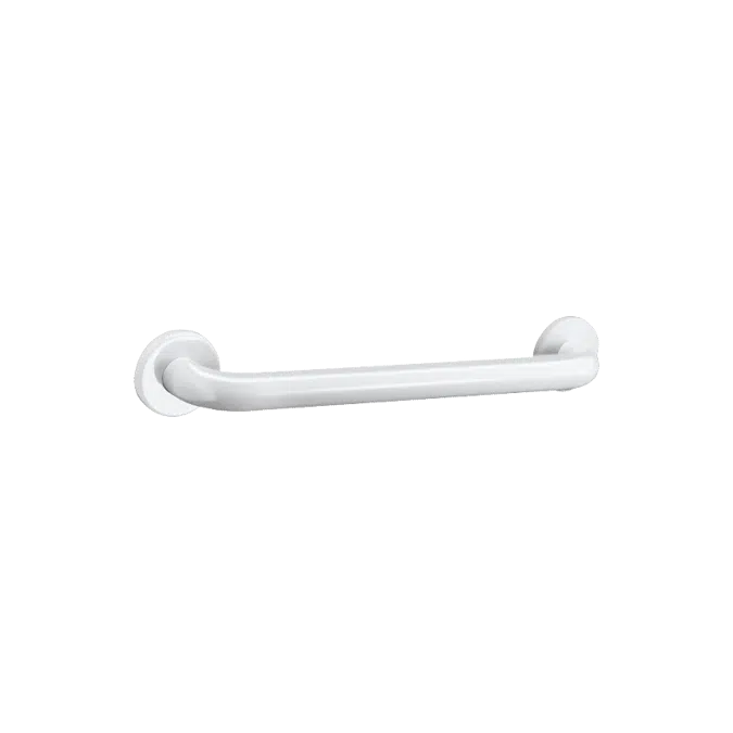 350504W Basic straight grab bar, white, Ø 32mm, 400mm