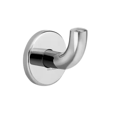 4043P Bright polished stainless steel coat hook, short model