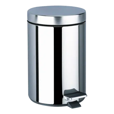 Image for 450P Round, stainless steel pedal bin