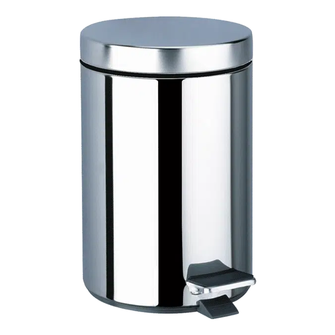 450P Round, stainless steel pedal bin