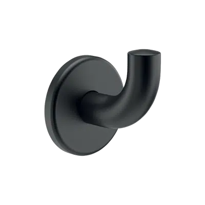 4043BK Matte black stainless steel coat hook, short model