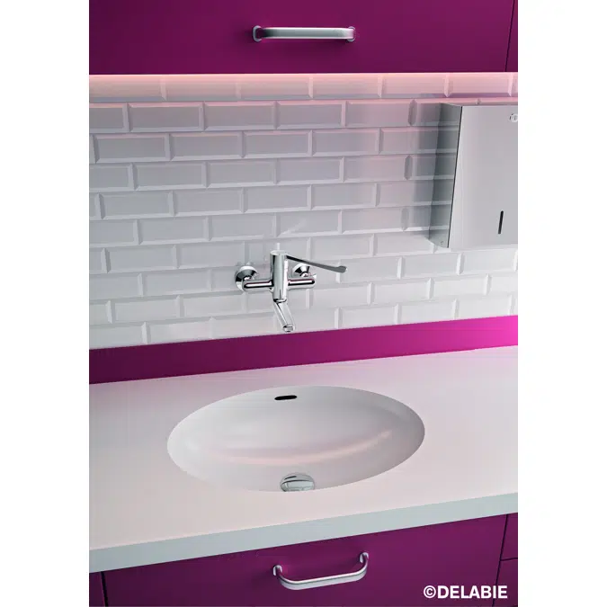 2640P Wall-mounted sequential mechanical basin mixer