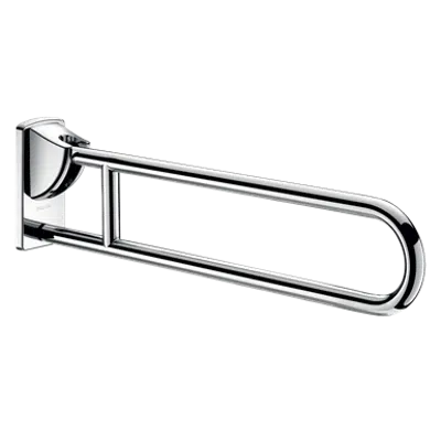 510164P Stainless steel drop-down rail, bright, L. 850mm