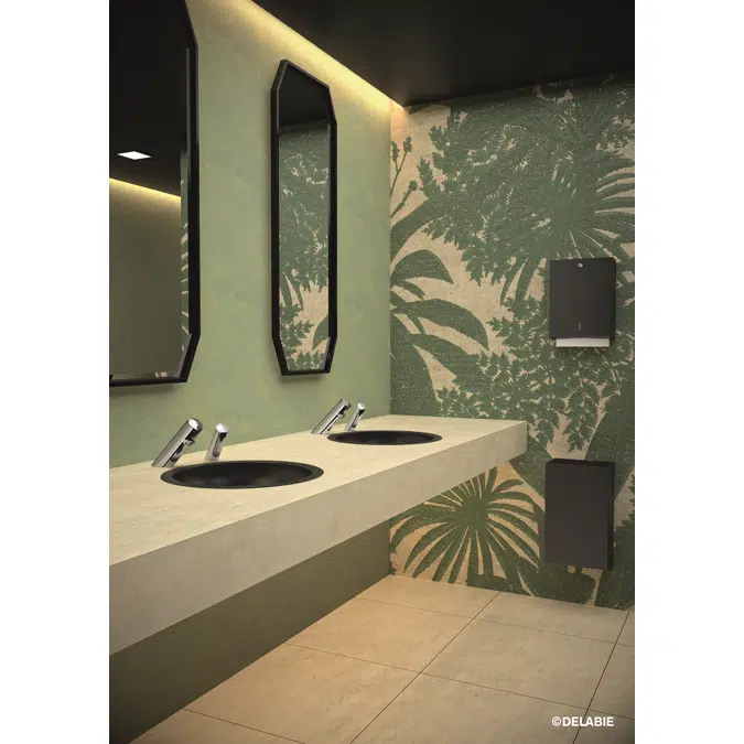 510465S Wall-mounted 304 stainless steel bin, 20 liters