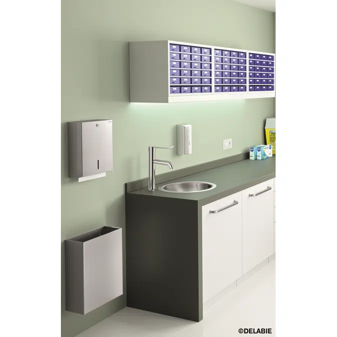 510581 Wall-mounted liquid soap dispenser, 1 litre