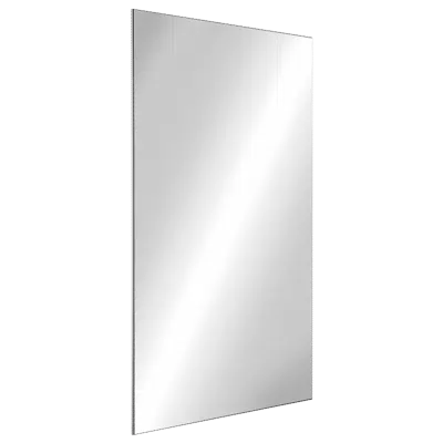Image for 3459 Rectangular stainless steel mirror, H. 1000mm