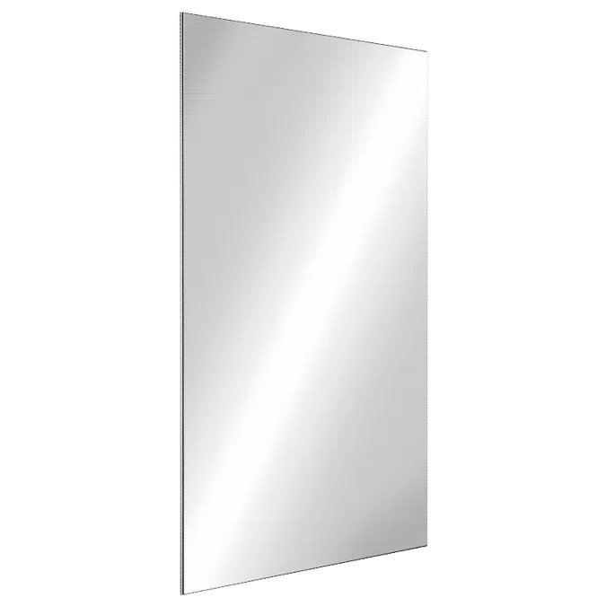 3459 Rectangular stainless steel mirror, H. 1000mm