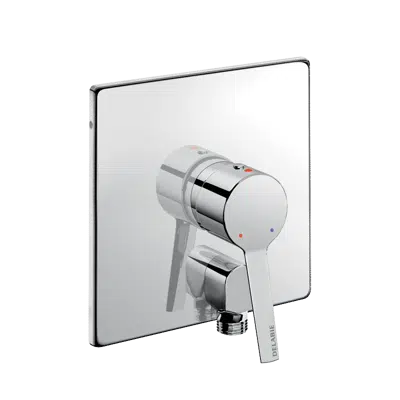2551EP Recessed shower mixer with pressure-balancing and angled outlet