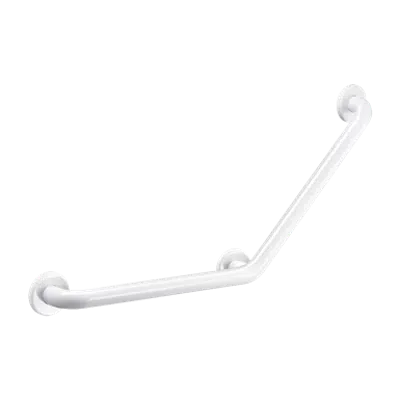 Immagine per 35082W Basic angled grab bar 135°, white, 400 x 400mm