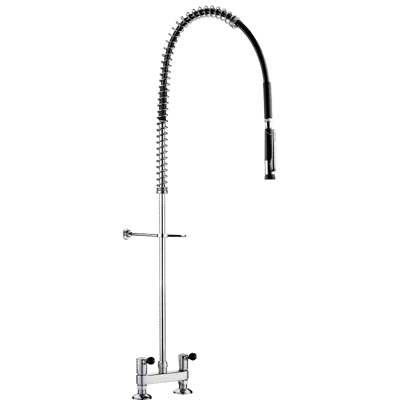 Image for 5680 Twin hole pre-rinse set with mixer