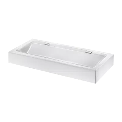 Зображення для 454122 Wall-mounted MINERALCAST wash trough