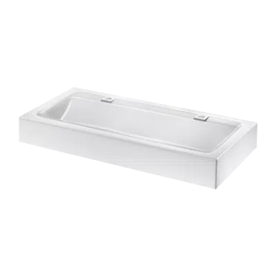 Image for 454122 Wall-mounted MINERALCAST wash trough
