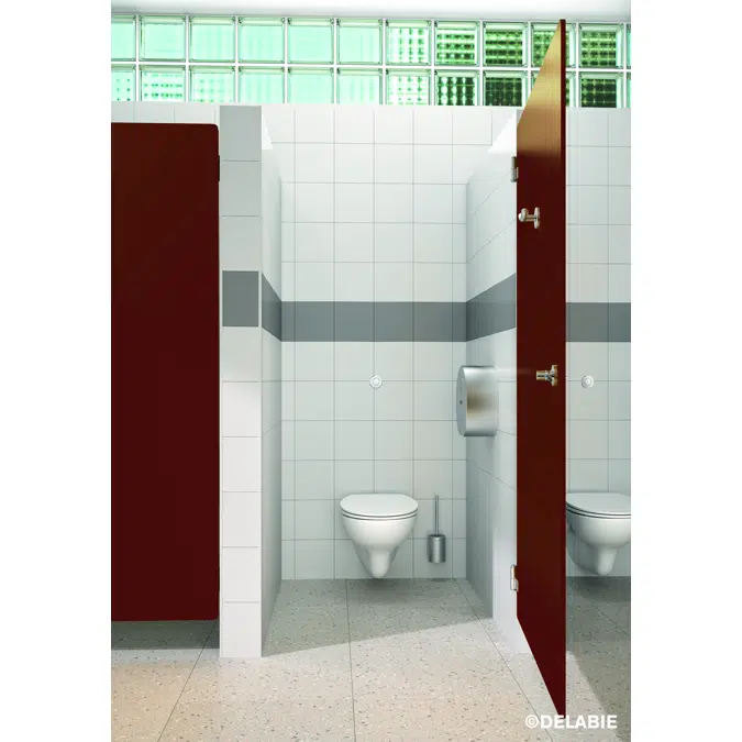 4048P Wall-mounted toilet brush set
