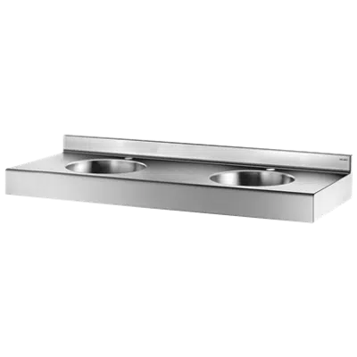 121390 DUPLO RP wall-mounted multiple washbasin