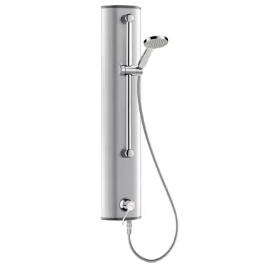 Image for H963615 Aluminium shower panel with SECURITHERM sequential mixer