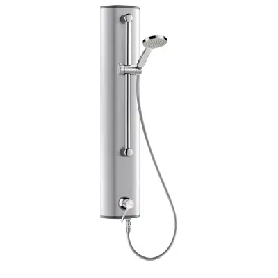 h963615 aluminium shower panel with securitherm sequential mixer