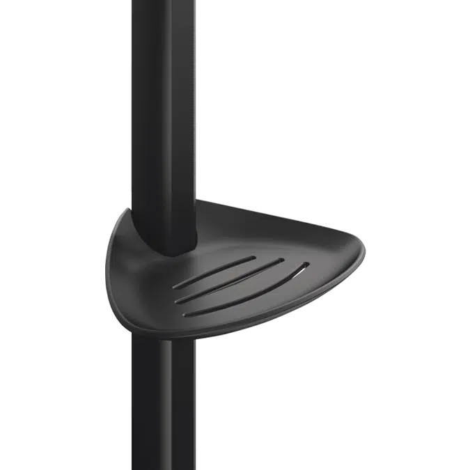 511912BK Soap dish for Be-Line® grab bars, sliding, matte black