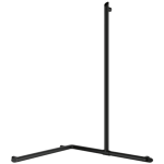 511949bk be-line® corner grab bar with sliding vertical rail