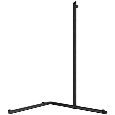 511949BK Be-line® corner grab bar with sliding vertical rail