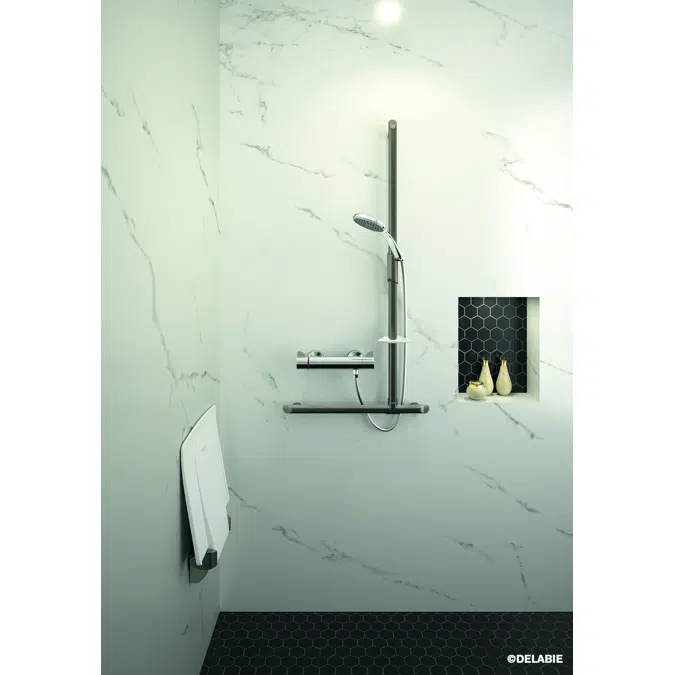 511930C Be-line lift-up shower seat with leg