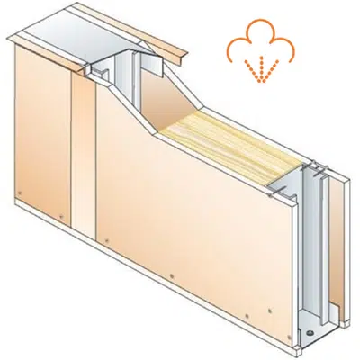 Image for Drywall PREGYWAB 72mm - Moisture/Mold-Resistant - EI30 - 35dB - SINIAT