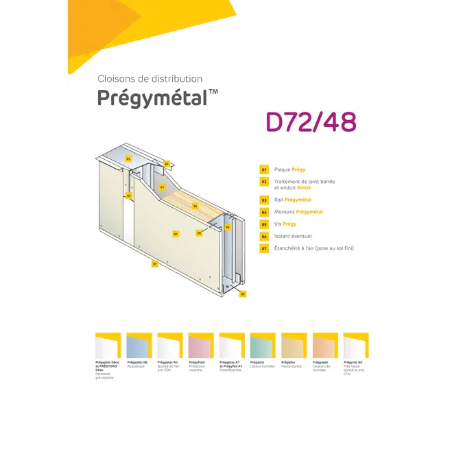 Drywalls PREGYMETAL 72(/48) mm