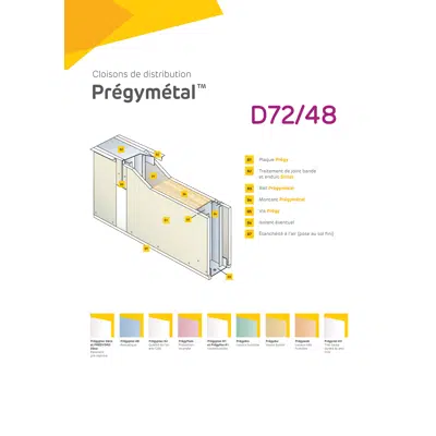 รูปภาพสำหรับ Drywalls PREGYMETAL 72(/48) mm