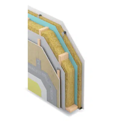 Image pour Mur Extérieur sur Ossature Bois DURIPANEL® - EI60 - option bardage ventilé Aquaboard - SINIAT