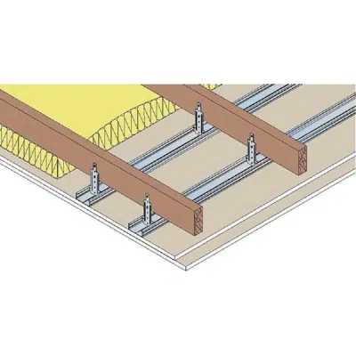 obraz dla Plasterboard Ceiling - SINIAT Prégymétal FLAM BA15 mm - REI60