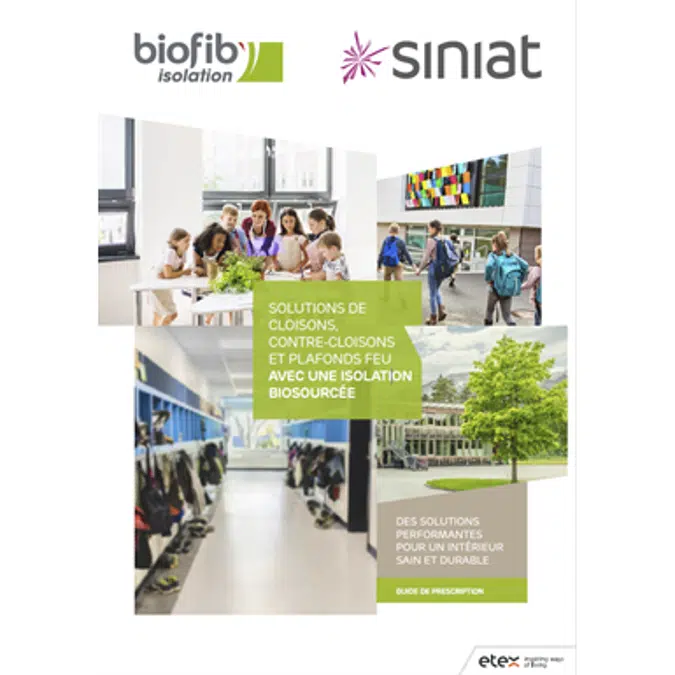 Fireproof and Acoustic Ceiling - SINIAT Prégymétal with Bio-sourced Insulation BIOFIB