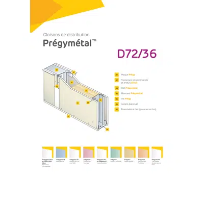 imagen para Drywalls PREGYMETAL 72(/36) mm