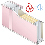 fire-resistant drywall pregymetal 72mm - ei60 - 40db - siniat