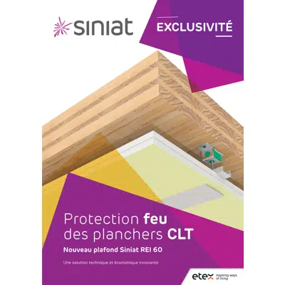 изображение для Siniat Ceiling - Fire protection for CLT floors - 60'