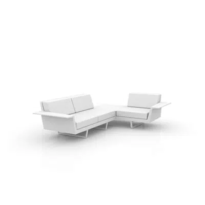 FLAT CORNER SOFA 3 SEAT LEFT图像