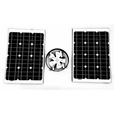 Amtrak Solar 80-Watt Gable Fan 이미지