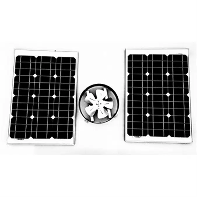 Amtrak Solar 80-Watt Gable Fan